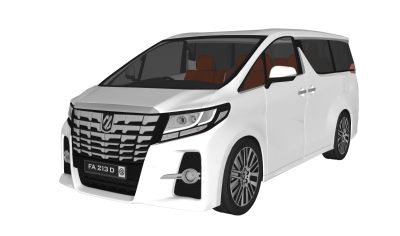 超精细汽车模型 丰田 TOYOTA ALPHARD (2)